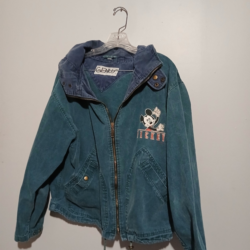 Genus Vintage Green Mickey Mouse Jacket. Size Large - Picture 3 of 9